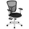 Flash Furniture Office Chair, Mesh, Black Mesh/White Frame HL-0001-WH-BK-GG